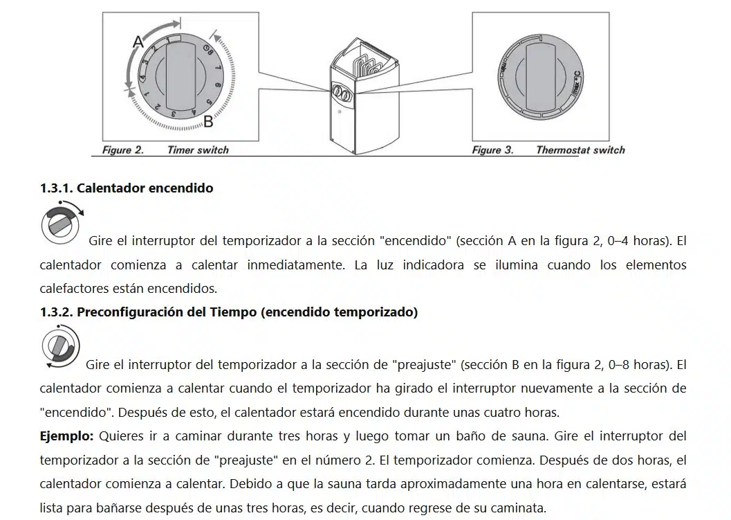 Sauna de vapor finlandesa Sense 4 plazas con cristal panorámico - Estufa 4.5kW 41 Estufa Harvia Dial Encendido