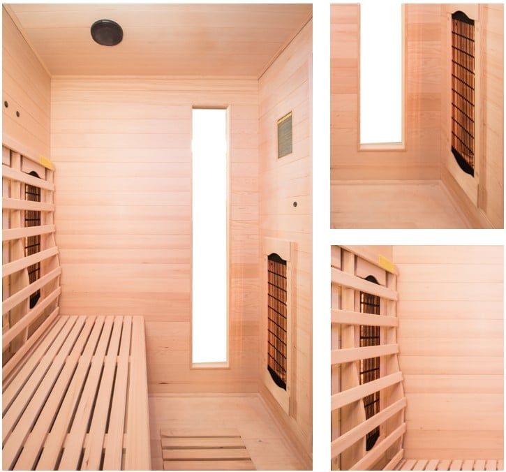 Sauna 4 personas infrarrojos de interior