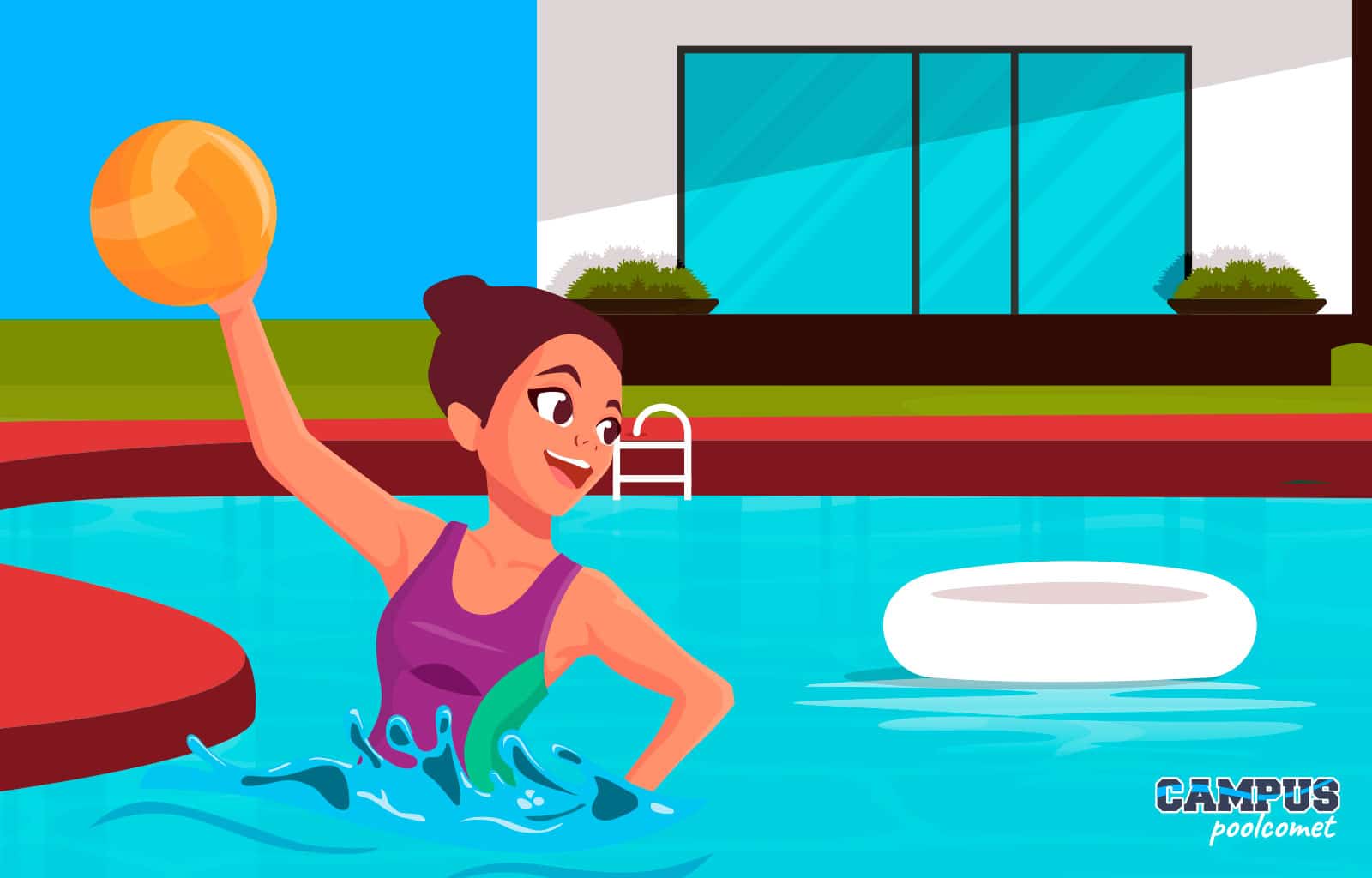 Juegos y actividades acuáticas en la piscina