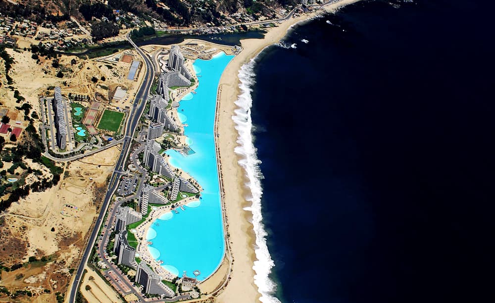 La piscina mas grande del mundo - San Alfonso del Mar - Chile