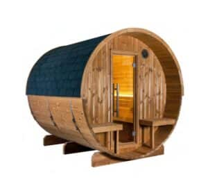sauna barril de madera Kaski 2 bancos