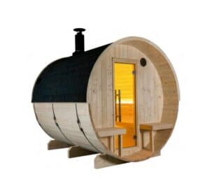 sauna barril de madera Kuus 2 bancos