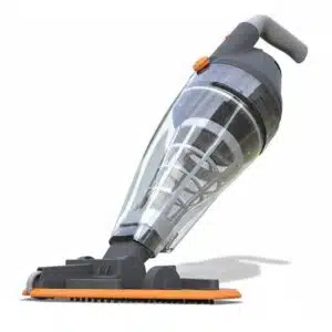 Vektro Pro battery-powered vacuum cleaner above ground pools