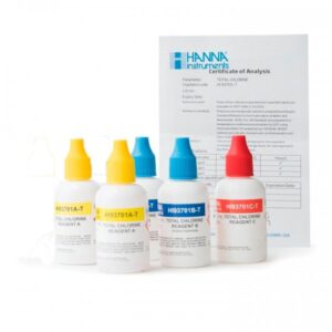 Reagente Líquido de Cloro Total DPD 300 Testes 0-3,5 mg/L Hanna
