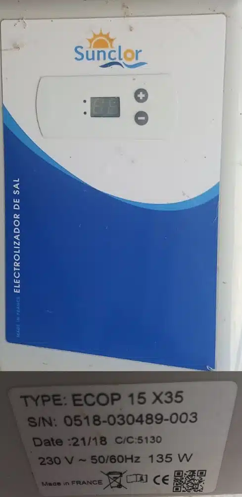 Recambio de Célula mixta en T Pool Technologie TMX - 3PTMX, 5PTMX, 7PTMX, 9PTMX 33 Sunclor Electrolizador de Sal