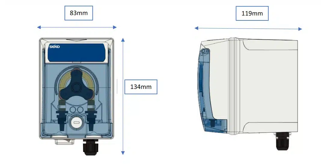 Pool One CS Seko - Pompe doseuse péristaltique à débit constant - Pompe esclave du système de mesure 40 {%ALT_TEXT%}