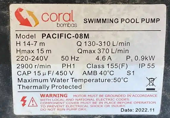 Coral Pacific - Coral Ocean - Bomba de piscina compatível com a eletrólise a sal. 33 {%ALT_TEXT%}