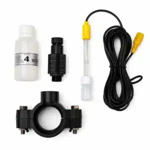 ORP Redox Kit for Salt Chlorinator: Redox Probe, Probe Holder Collar, and Standard Buffer Solution
