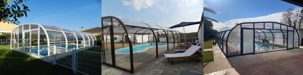 Cobertura de piscina com cúpula alta 56 Cobertura alta para piscinas - Coberturas para piscinas