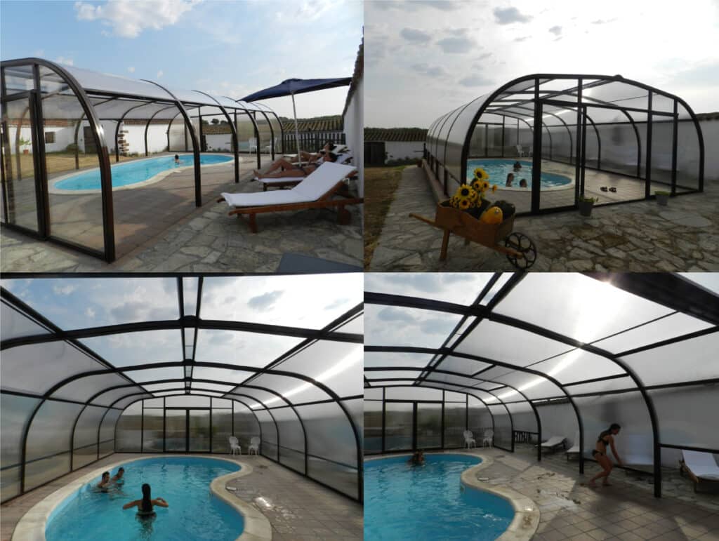 Cobertura de piscina com cúpula alta 55 Cobertura alta para piscinas - Coberturas para piscinas