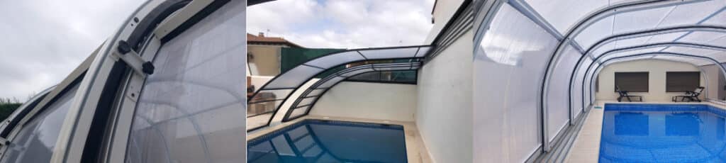 Cupola addossata Mobile - Copertura cupola per piscina 40 Cupola addossata Mobile - Copertura cupola per piscina