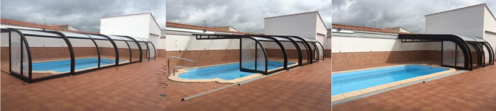 Cupola addossata Mobile - Copertura cupola per piscina 42 Cupola addossata Mobile - Copertura cupola per piscina